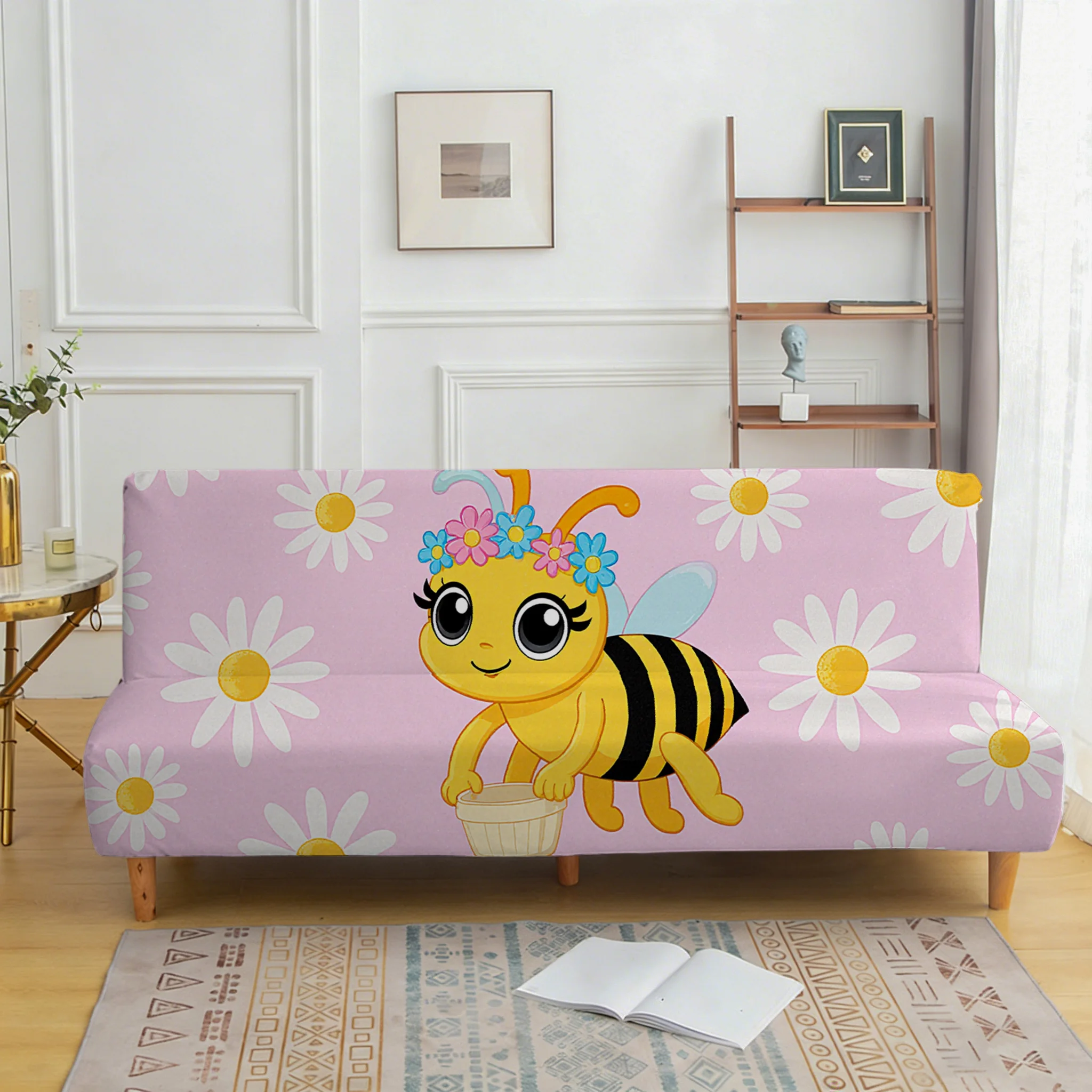 Universal stretch sofa bed cover for living room, daisy bee pattern, dustproof machine washable sofa bed cover
Universal stretch sofa bed cover for living room, daisy bee pattern, dustproof machine washable sofa bed cover