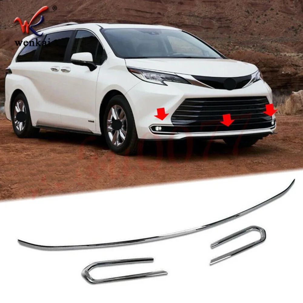 For Toyota Sienna 2021 2022 2023 2024 ABS Black Front Bumper Strip Protector Sticker Cover Trim Car Styling Accessories
For Toyota Sienna 2021 2022 2023 2024 ABS Black Front Bumper Strip Protector Sticker Cover Trim Car Styling Accessories