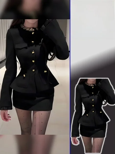 plus Size Women's Faion Set with Diamond Embellied Waistcoat And High Waist Skirt Luxury Sle Long Sve Button up Coat
plus Size Women's Faion Set with Diamond Embellied Waistcoat And High Waist Skirt Luxury Sle Long Sve Button up Coat