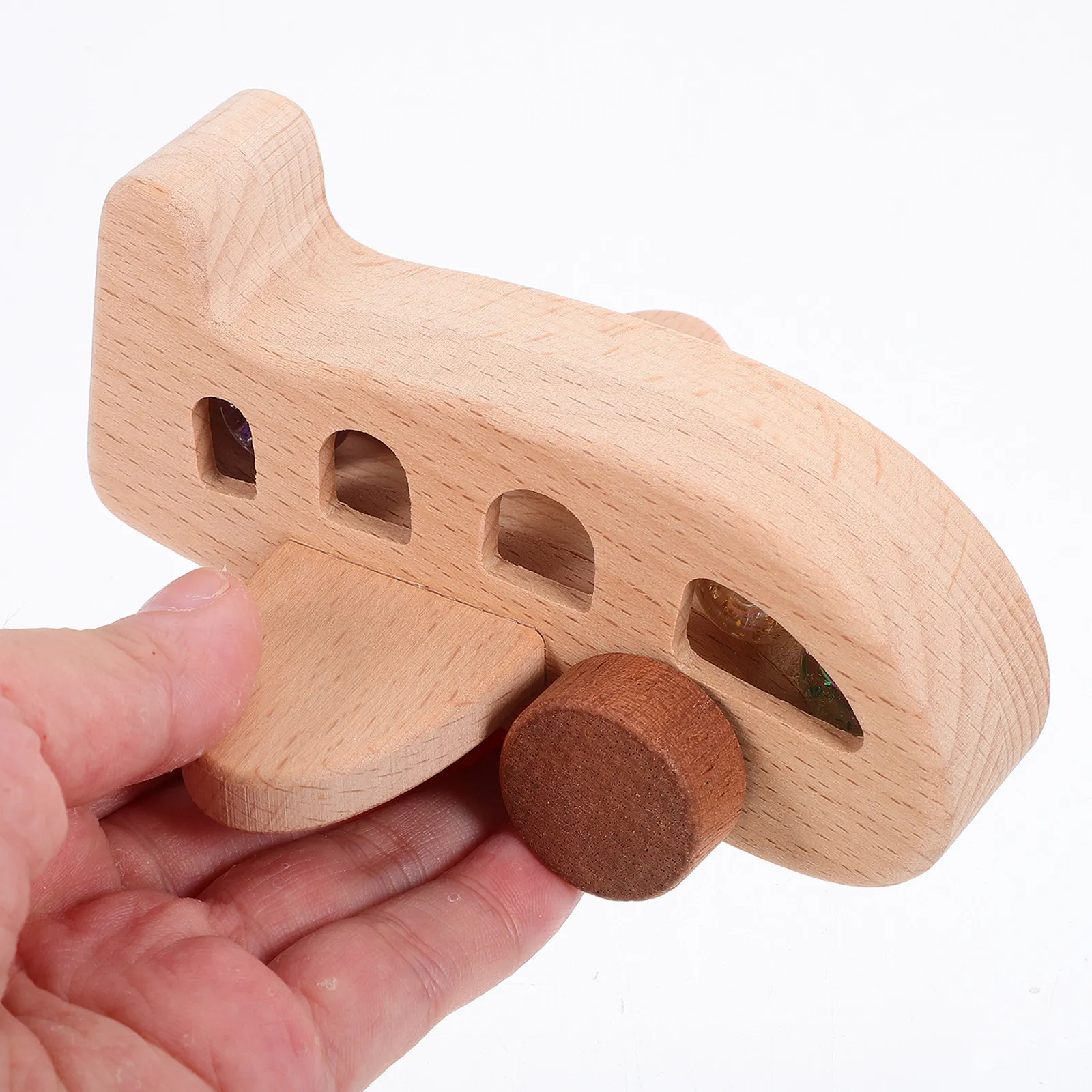 Wooden Airplane Push Plaything Smooth Surface Infants Toddlers Sensory Development Hand Eye Coordination Skills
Wooden Airplane Push Plaything Smooth Surface Infants Toddlers Sensory Development Hand Eye Coordination Skills