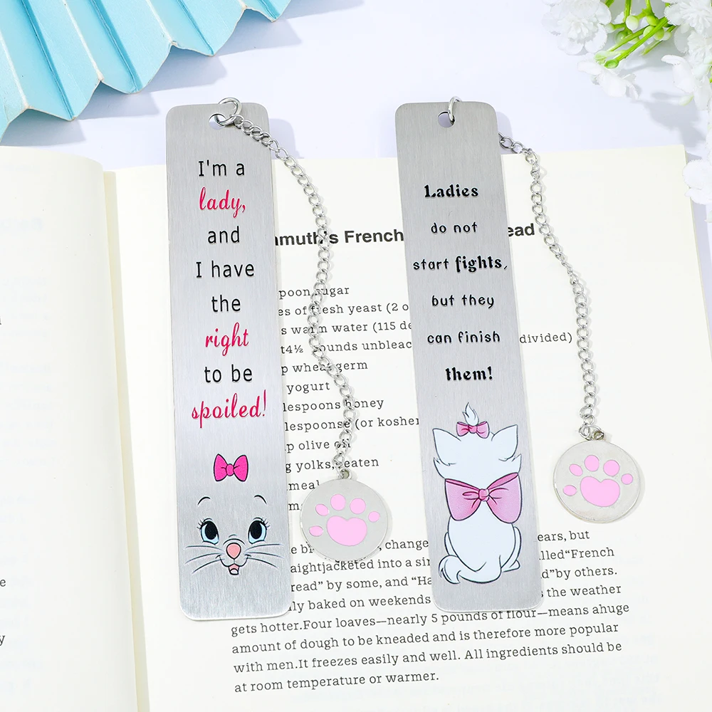 1/2pcs Creative Mary Cat Stainless Steel Bookmark With Cat Paw Charm, Suitable for Women's Cute Charm
1/2pcs Creative Mary Cat Stainless Steel Bookmark With Cat Paw Charm, Suitable for Women's Cute Charm