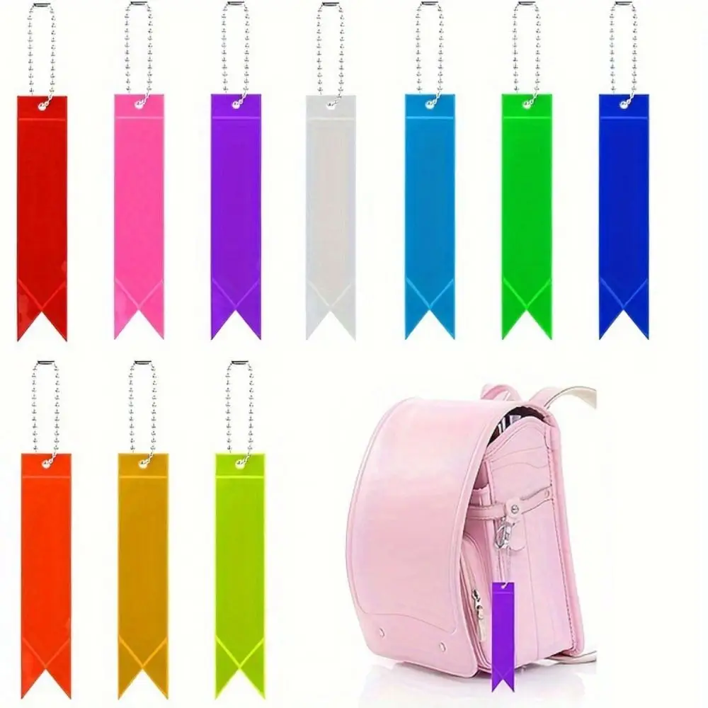 10Pcs Double-Sided Backpack Reflector Waterproof PVC Child Reflective Pendants High Brightness High Visibility
10Pcs Double-Sided Backpack Reflector Waterproof PVC Child Reflective Pendants High Brightness High Visibility