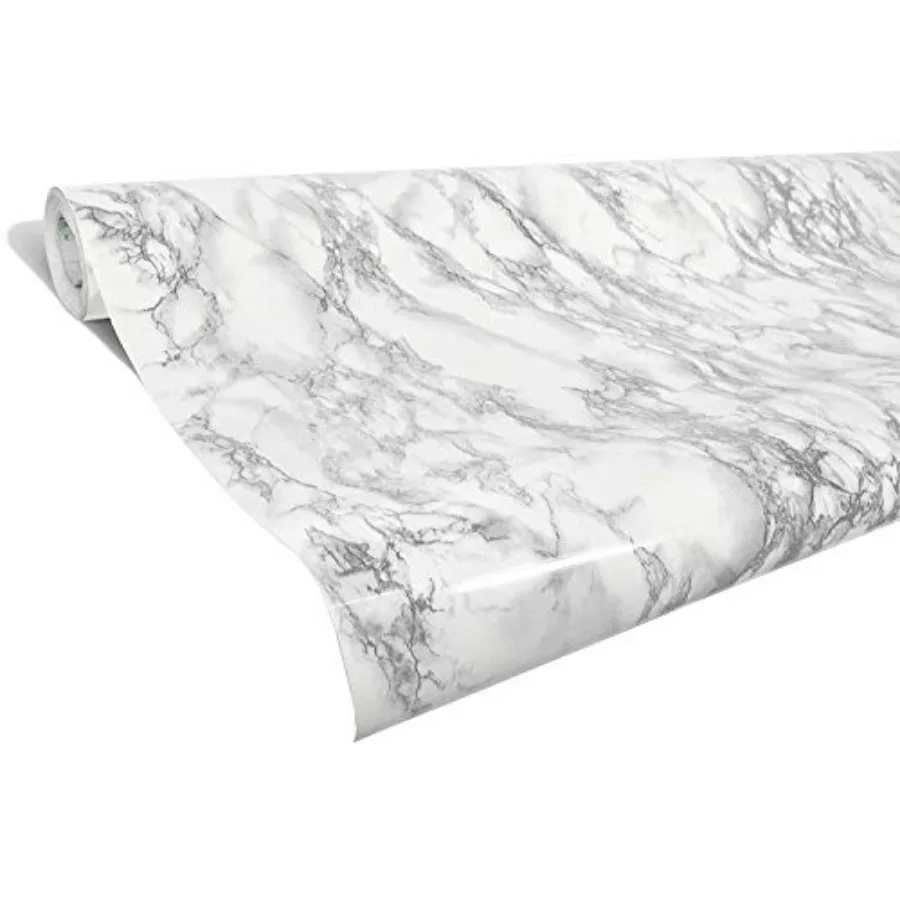 White Grey Marble Gloss Adhesive Wrap Vinyl 16" x 78" (2 Pack )
White Grey Marble Gloss Adhesive Wrap Vinyl 16" x 78" (2 Pack )