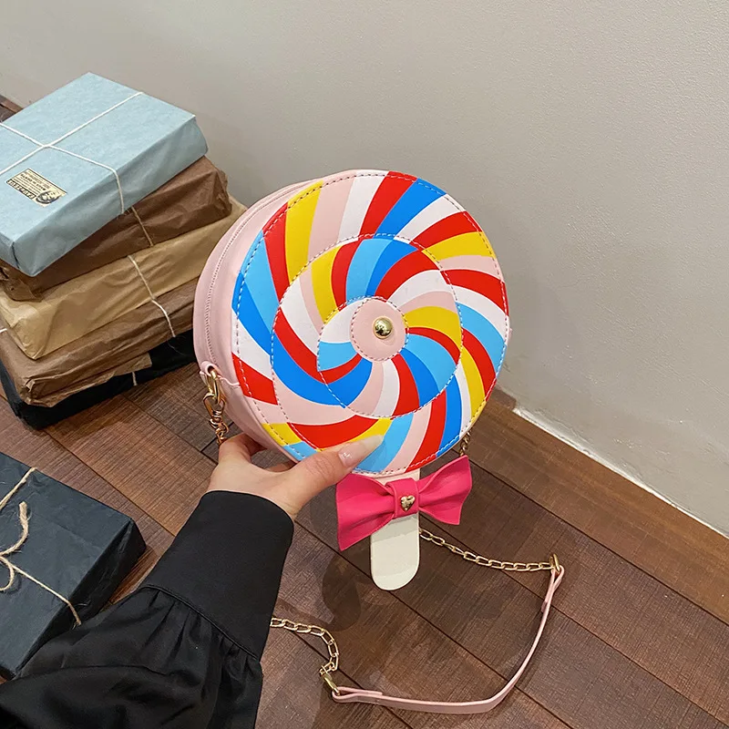 2025 New Fashion Lollipop Bags for Women Cute Bowknot Round Crossbody Bag Leather Cartoon Sweet Color Chain Shoulder Bag Woman
2025 New Fashion Lollipop Bags for Women Cute Bowknot Round Crossbody Bag Leather Cartoon Sweet Color Chain Shoulder Bag Woman