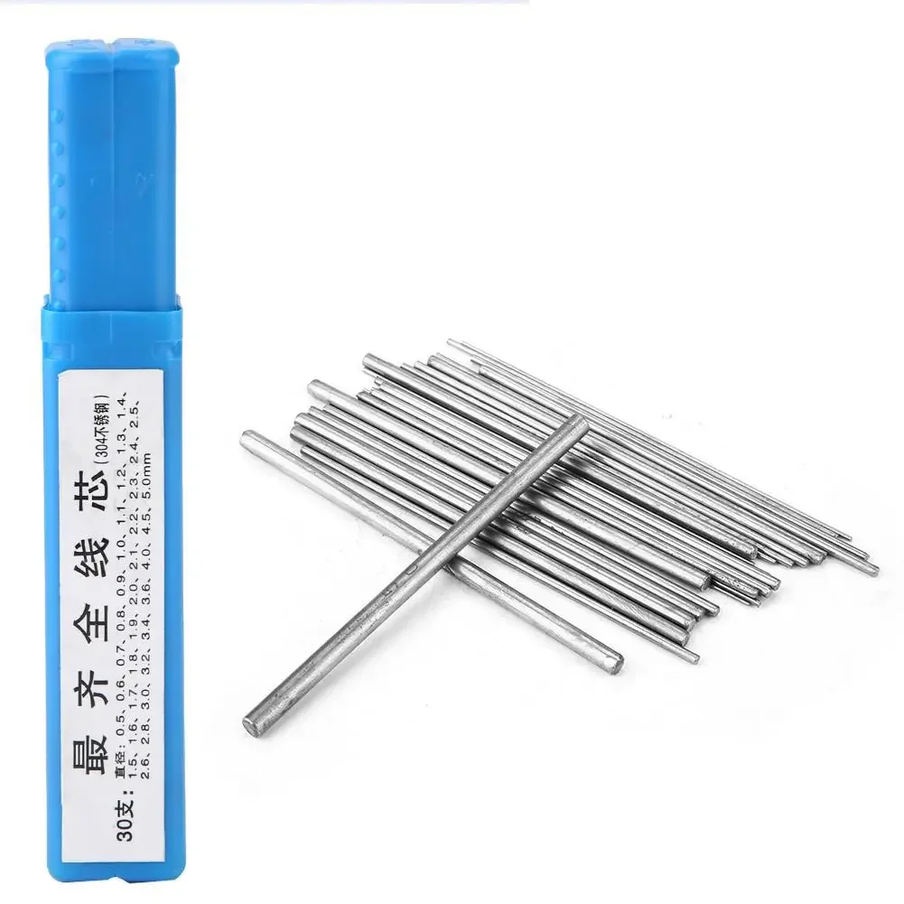 30Pcs Stainless Steel Jewelry Cored Rod for Ring Making Ring Forming DIY Practical Jewellery Tools
30Pcs Stainless Steel Jewelry Cored Rod for Ring Making Ring Forming DIY Practical Jewellery Tools