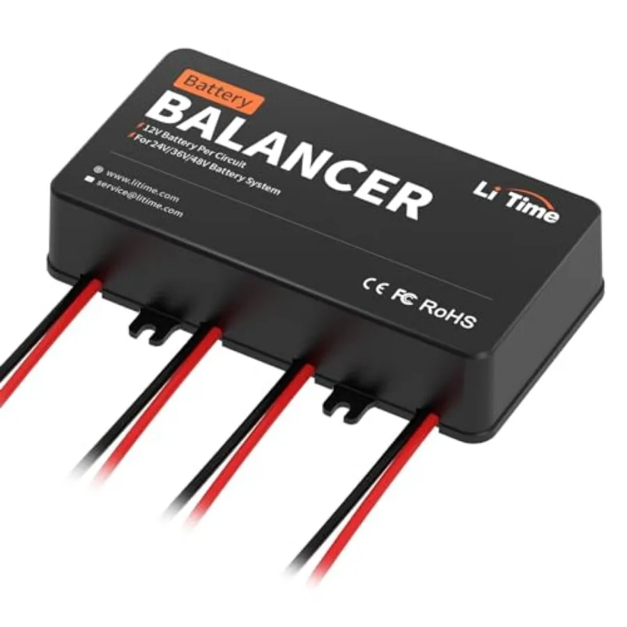 48V Battery Equalizer Active Balancer for 24V/36V/48V Bank Supports for LiFePO4 Lead Acid Gel FLA SLA Battery Perfect for Home
48V Battery Equalizer Active Balancer for 24V/36V/48V Bank Supports for LiFePO4 Lead Acid Gel FLA SLA Battery Perfect for Home