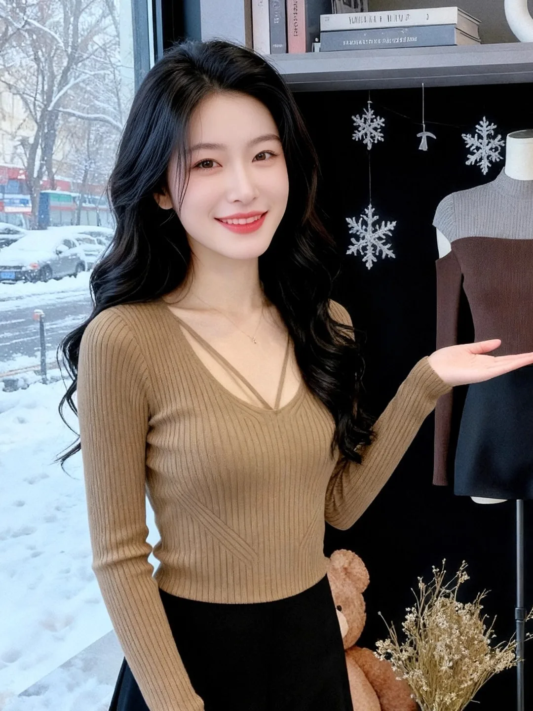 Slim Fit V-Neck Knitwear Women's Base Layer Low Neck Short Top Sexy Autumn Winter Inner Wear Casual Travel Date Citywalk
Slim Fit V-Neck Knitwear Women's Base Layer Low Neck Short Top Sexy Autumn Winter Inner Wear Casual Travel Date Citywalk