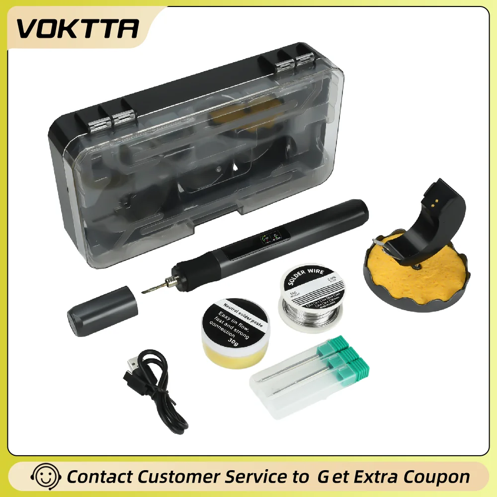 USB светодиодный цифровой паяльник, комплект умной регулируемой температурой, быстрый нагрев, беспроводная паяльная станция 1900 мАч, инструменты для ремонта
USB светодиодный цифровой паяльник, комплект умной регулируемой температурой, быстрый нагрев, беспроводная паяльная станция 1900 мАч, инструменты для ремонта