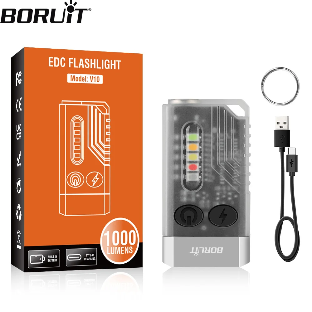 BORUiT V10 EDC брелок фонарик портативный мини фонарь Type-C перезаряжаемый рабочий светильник с магнитом УФ звуковой сигнал карманный фонарик для кемпинга
BORUiT V10 EDC брелок фонарик портативный мини фонарь Type-C перезаряжаемый рабочий светильник с магнитом УФ звуковой сигнал карманный фонарик для кемпинга