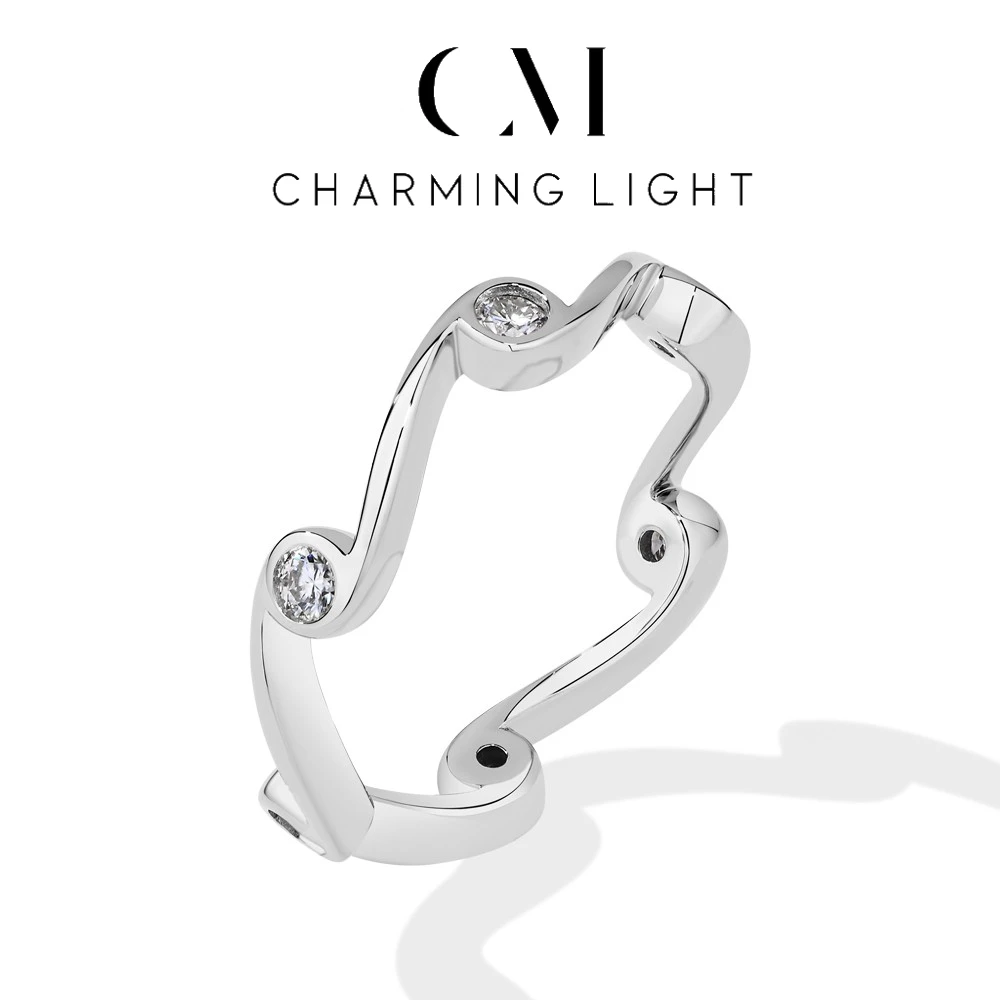 CHarming Customise Full Bezel Moissanite Wave Ring 925 Sterling Silver 18k Gold Plated For Unisex Hipop Style Fine Party Jewelry
CHarming Customise Full Bezel Moissanite Wave Ring 925 Sterling Silver 18k Gold Plated For Unisex Hipop Style Fine Party Jewelry