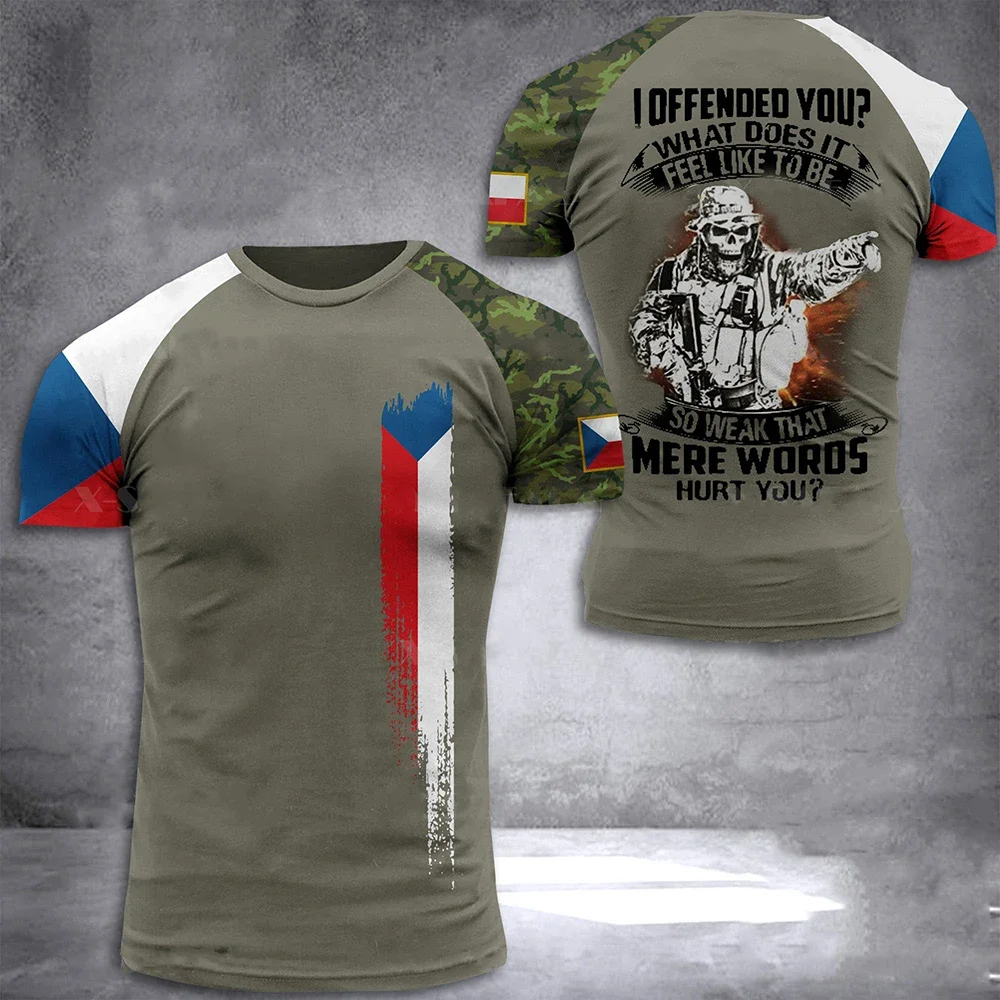 3D Printed Quick-drying Breathable Sport Men's Czech Republic Theme Oversized 100-6XL Summer Round-neck Camouflage T-shirt
3D Printed Quick-drying Breathable Sport Men's Czech Republic Theme Oversized 100-6XL Summer Round-neck Camouflage T-shirt