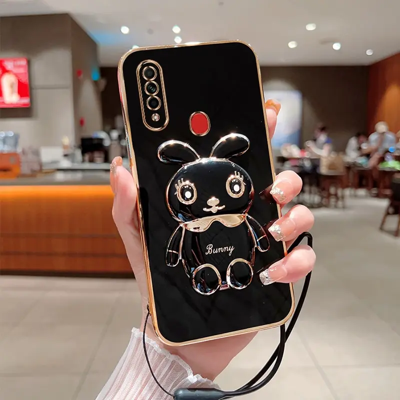 Phone Case For Oppo A31 2020 Luxury Plating Square Rabbit Holder With Landyard Case Cover
Phone Case For Oppo A31 2020 Luxury Plating Square Rabbit Holder With Landyard Case Cover