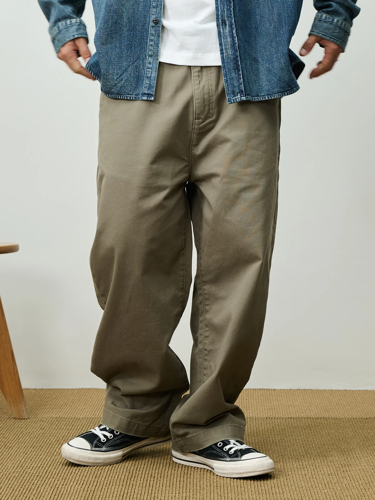 Broshood Casual Straight Leg Pants Lightweight Washed out Trousers Loose Fit Pure Color Versatile Straight Cut Leisure Trousers
Broshood Casual Straight Leg Pants Lightweight Washed out Trousers Loose Fit Pure Color Versatile Straight Cut Leisure Trousers