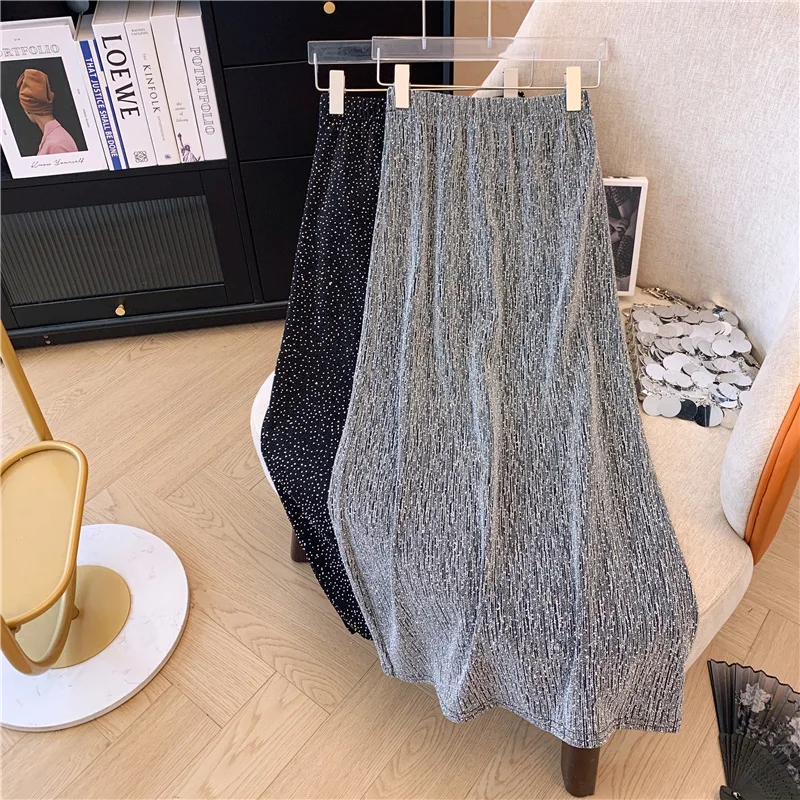 French black hot diamond half skirt for women's spring 2024 high waisted A-line straight tube slimming wrap buttocks long skirt
French black hot diamond half skirt for women's spring 2024 high waisted A-line straight tube slimming wrap buttocks long skirt