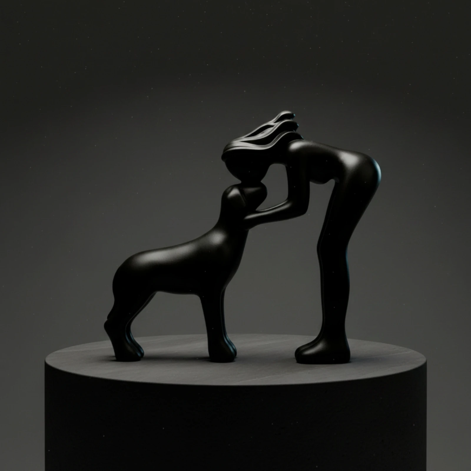 Human and Dog Statue Affectionate Resin Figurine Dog Sculpture Sentimental Ornament Warm for Pet Owners, Living Room, Bookshelf
Human and Dog Statue Affectionate Resin Figurine Dog Sculpture Sentimental Ornament Warm for Pet Owners, Living Room, Bookshelf