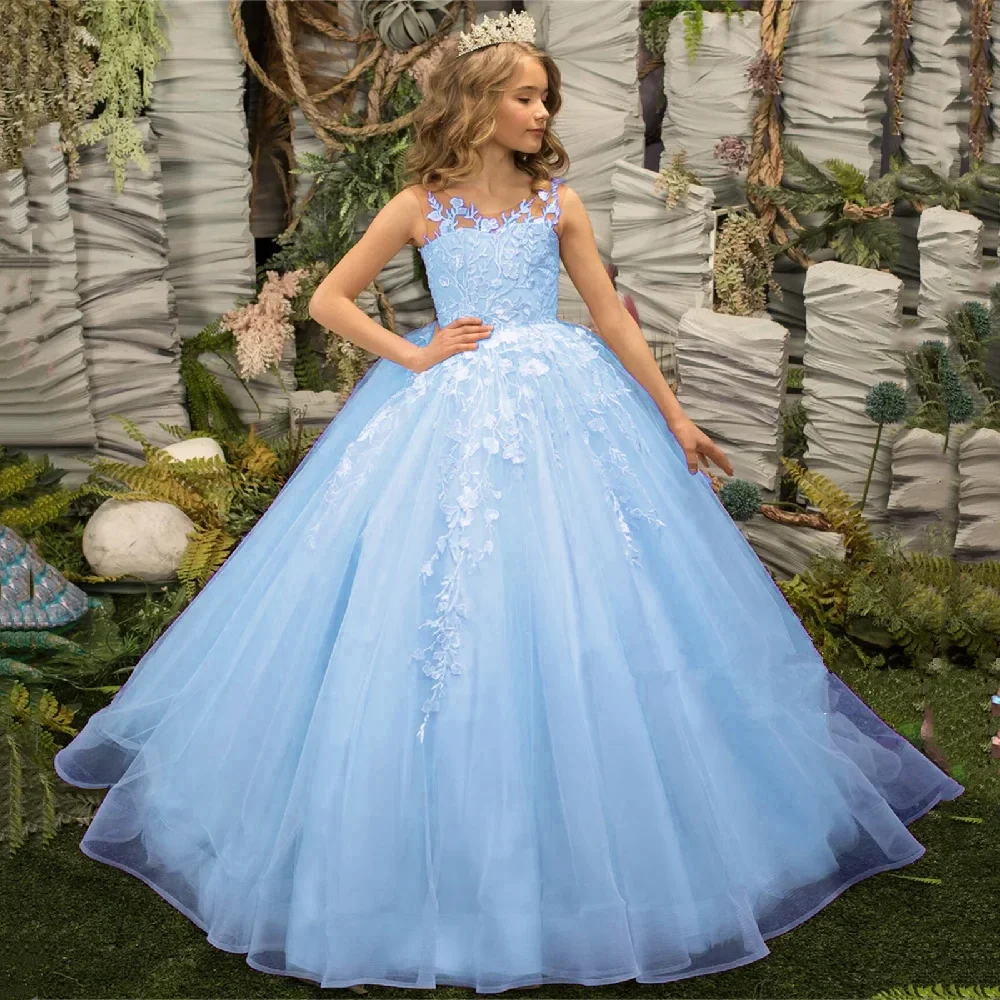 Wedding Flower Girls Dress Appliqued Sleeveless Bow Beaded Evening Children Princess Party Pageant Gowns Birthday Dresses
Wedding Flower Girls Dress Appliqued Sleeveless Bow Beaded Evening Children Princess Party Pageant Gowns Birthday Dresses