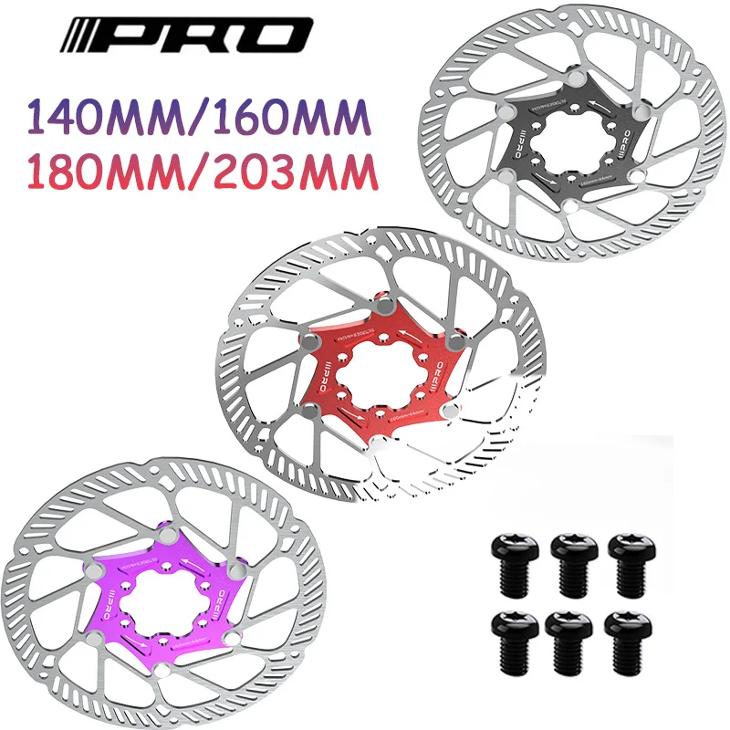 IIIPRO Road Mountain Bike Rotor 140mm 160mm 180mm 203mm Bicycle Floating Rotor Heat Dissipation Bike Hydraulic Brake Rotors
IIIPRO Road Mountain Bike Rotor 140mm 160mm 180mm 203mm Bicycle Floating Rotor Heat Dissipation Bike Hydraulic Brake Rotors
