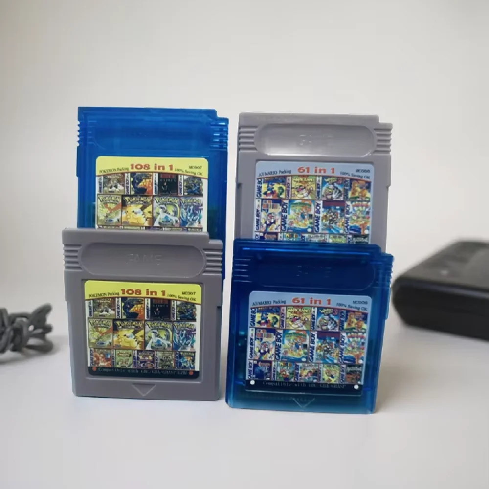 Pokemon Series GBC Retro Game Combo Card 61-in-1 108-in-1 Video Game Cassette English Compatible with GBC GBA SP GBM
Pokemon Series GBC Retro Game Combo Card 61-in-1 108-in-1 Video Game Cassette English Compatible with GBC GBA SP GBM