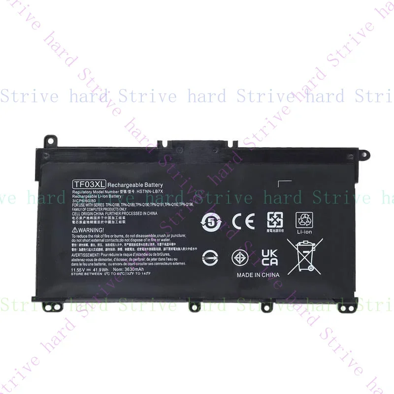 New Battery TF03XL For HP Pavilion 920070-855 920046-121 920046-421 920046-541
New Battery TF03XL For HP Pavilion 920070-855 920046-121 920046-421 920046-541