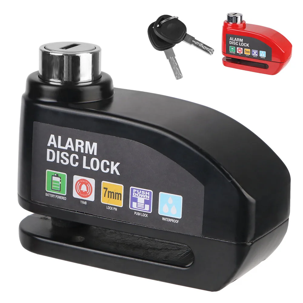 Anti-theft Security Safety Universal 110dB Vibration Sensor Bicycle Alarm Disc Lock Motorcycle Disc Brake Lock With 2 Keys
Anti-theft Security Safety Universal 110dB Vibration Sensor Bicycle Alarm Disc Lock Motorcycle Disc Brake Lock With 2 Keys