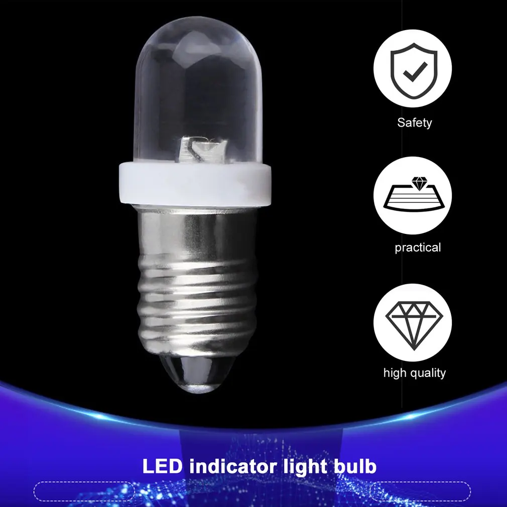 Light weight 30mA Low power consumption E10 Socket LED Screw Base Indicator Bulb Cold White 24V DC Operating Voltage Lamp
Light weight 30mA Low power consumption E10 Socket LED Screw Base Indicator Bulb Cold White 24V DC Operating Voltage Lamp