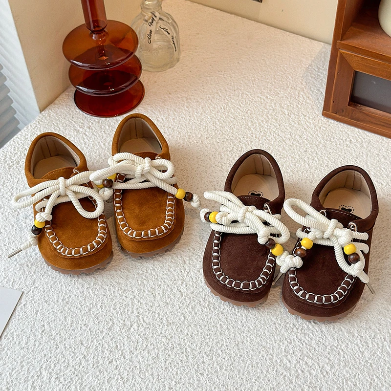 New Retro Style Kids Flat Shoes Causal Spring Autumn Girl Fashion School Leather Shoes Lace-up Versatile Children Princess Shoes
New Retro Style Kids Flat Shoes Causal Spring Autumn Girl Fashion School Leather Shoes Lace-up Versatile Children Princess Shoes