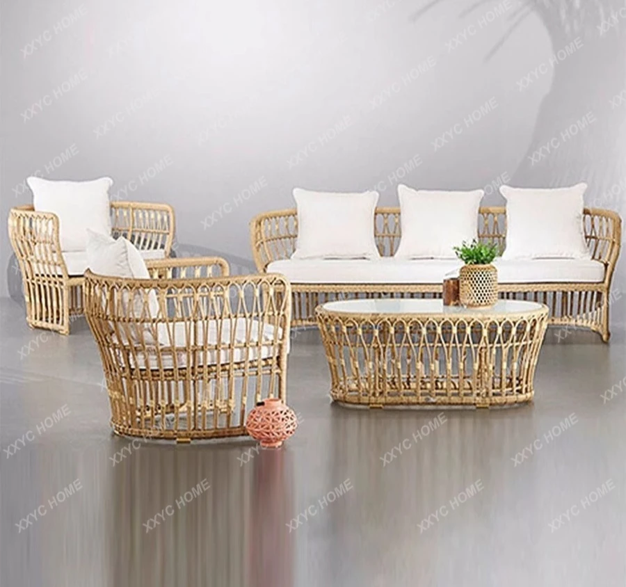 Outdoor rattan sofa courtyard terrace leisure multi-person combination rattan chair furniture
Outdoor rattan sofa courtyard terrace leisure multi-person combination rattan chair furniture