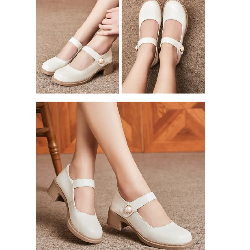 ZXRYXGS New 2026 Trendy Top Cowhide Leather Shoes Round Toe Comfortable Thick Mid Heels Plus Size Women's Banquet Fashiion Shoes
ZXRYXGS New 2026 Trendy Top Cowhide Leather Shoes Round Toe Comfortable Thick Mid Heels Plus Size Women's Banquet Fashiion Shoes