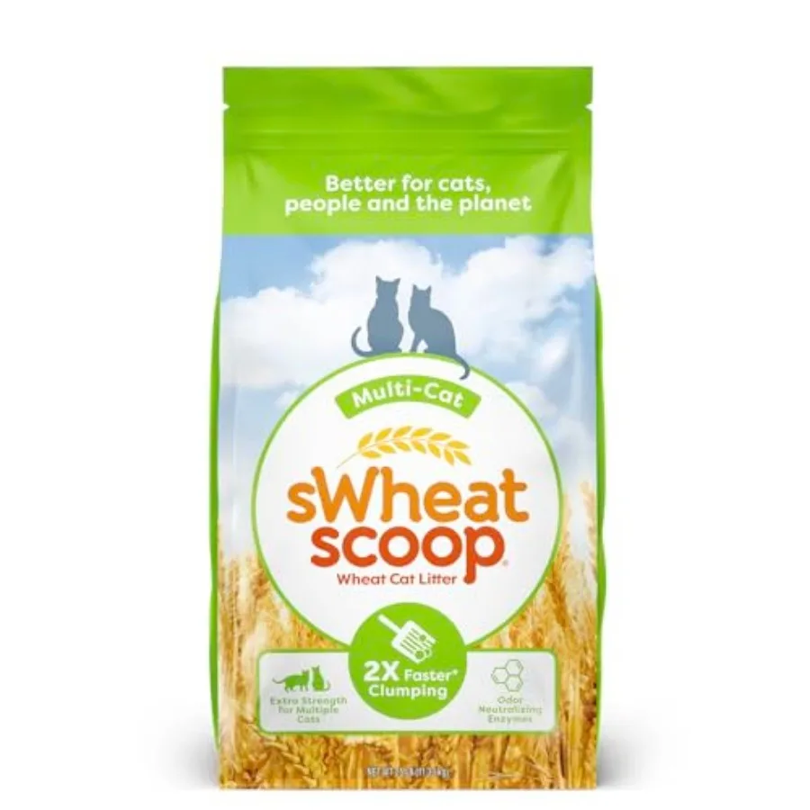 Natural Wheat Multi-Cat Litter, Superior Clumping with Odor Neutralizing Enzymes, 25 Pound Bag
Natural Wheat Multi-Cat Litter, Superior Clumping with Odor Neutralizing Enzymes, 25 Pound Bag