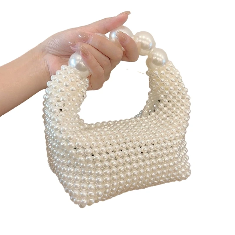 Fashion Imitation Pearl Beaded Handbag Women Elegant Evening Bag Female Daily Casual Small Banquet Wedding Party Prom Tote Purse
Fashion Imitation Pearl Beaded Handbag Women Elegant Evening Bag Female Daily Casual Small Banquet Wedding Party Prom Tote Purse