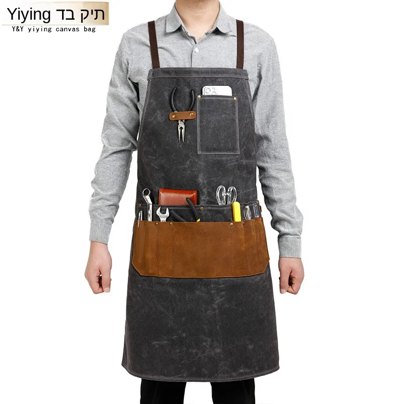 Oil Wax Canvas Apron Tool Pouch Waterproof Mechanic Woodworker Uniform Male Workwear Summer Collection
Oil Wax Canvas Apron Tool Pouch Waterproof Mechanic Woodworker Uniform Male Workwear Summer Collection