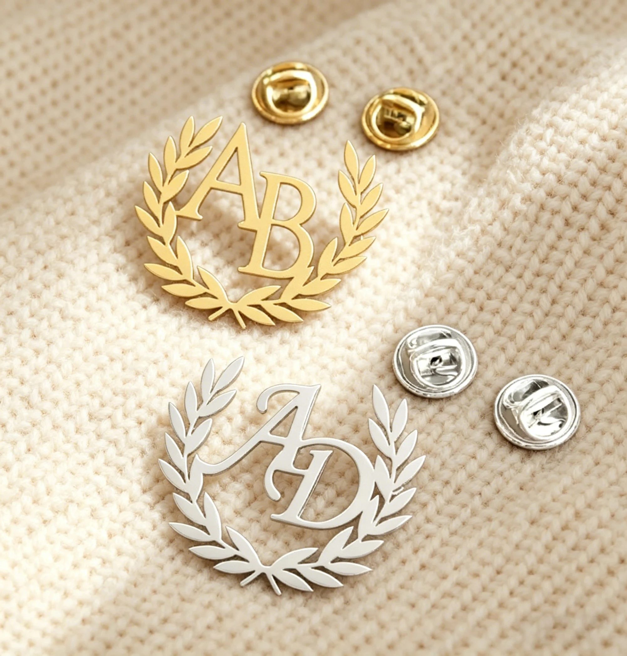 Olive Branch Custom Name Initial Brooch for Women Men Stainless Steel Trendy Pins Personalized Jewelry Gift Badge Anniversary
Olive Branch Custom Name Initial Brooch for Women Men Stainless Steel Trendy Pins Personalized Jewelry Gift Badge Anniversary