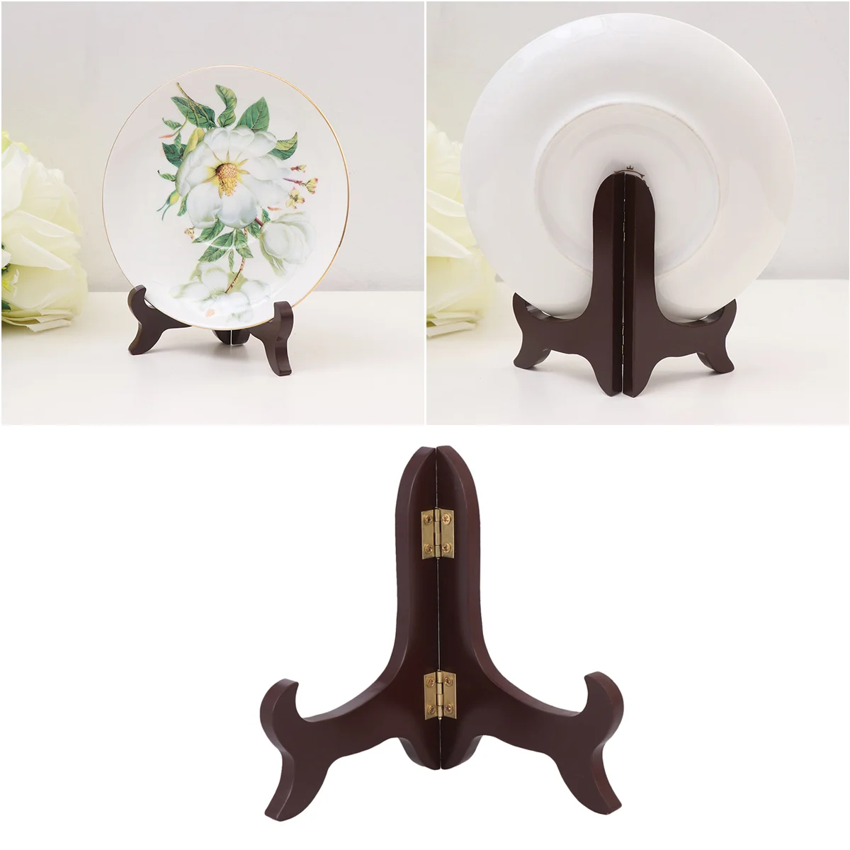 Plate Holder Elegant Display Stand Vintage Pu'er Tea Dish Bamboo Wooden Easel Artwork Shop
Plate Holder Elegant Display Stand Vintage Pu'er Tea Dish Bamboo Wooden Easel Artwork Shop