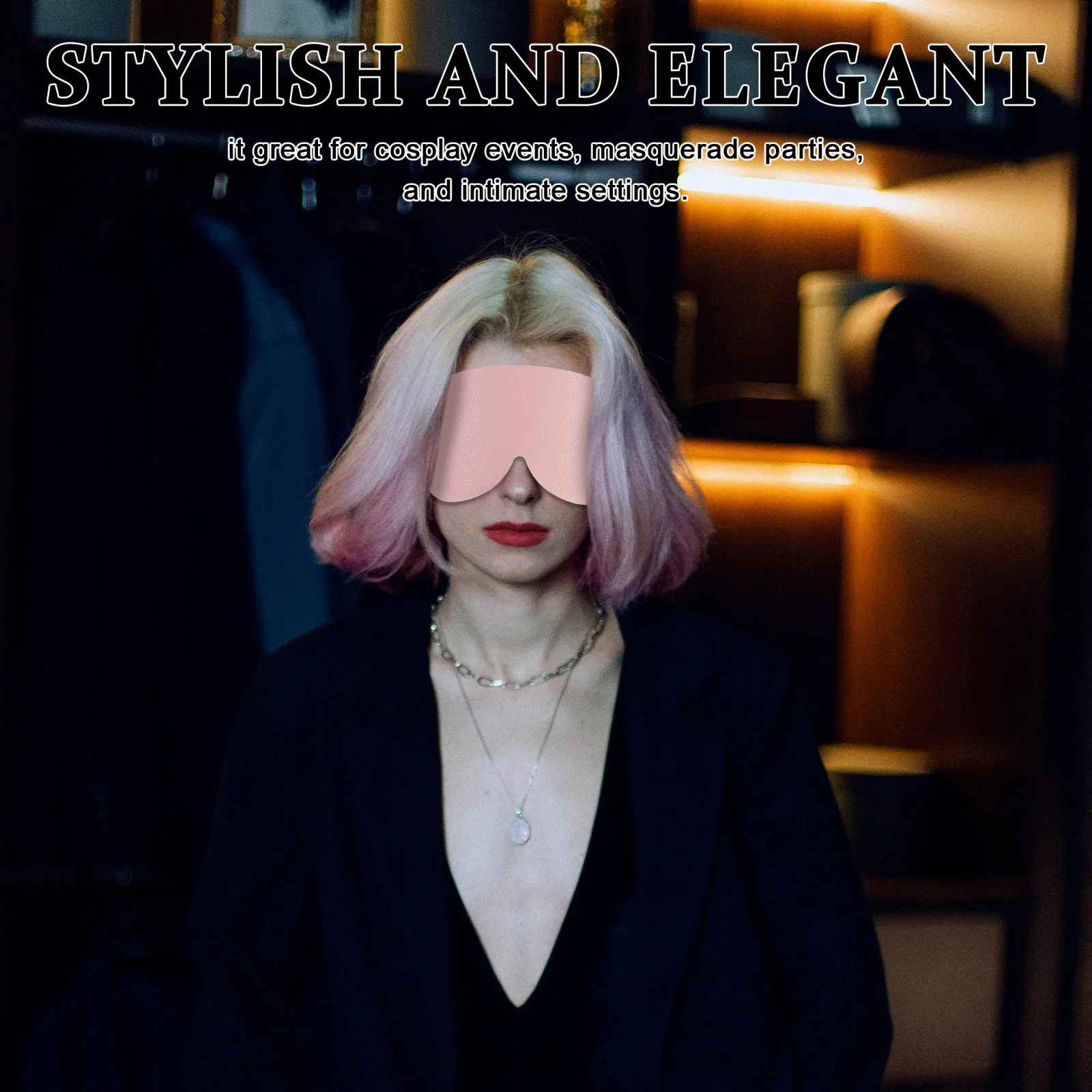 PU Eye Mask for Women Men Adjustable Light Blocking Blindfold for Sleep Travel Cosplay Masquerade Party Festival Game
PU Eye Mask for Women Men Adjustable Light Blocking Blindfold for Sleep Travel Cosplay Masquerade Party Festival Game