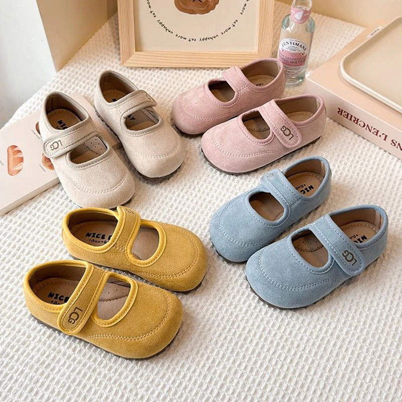 Spring Girl's Mary Janes Sewing Hook-loop Daily Kid's Flat Shoe Solid Colors Anti-slip Versatile Cute Daily Children Shoes
Spring Girl's Mary Janes Sewing Hook-loop Daily Kid's Flat Shoe Solid Colors Anti-slip Versatile Cute Daily Children Shoes
