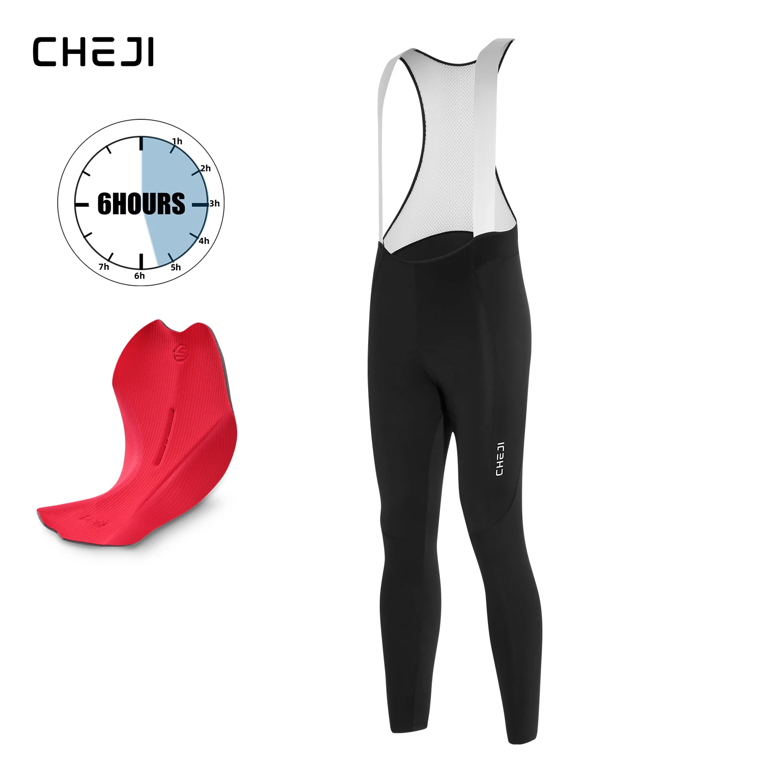 Cheji Men's Cycling Long Bib Pants Breathable Compression for Comfortable Pedaling
Cheji Men's Cycling Long Bib Pants Breathable Compression for Comfortable Pedaling