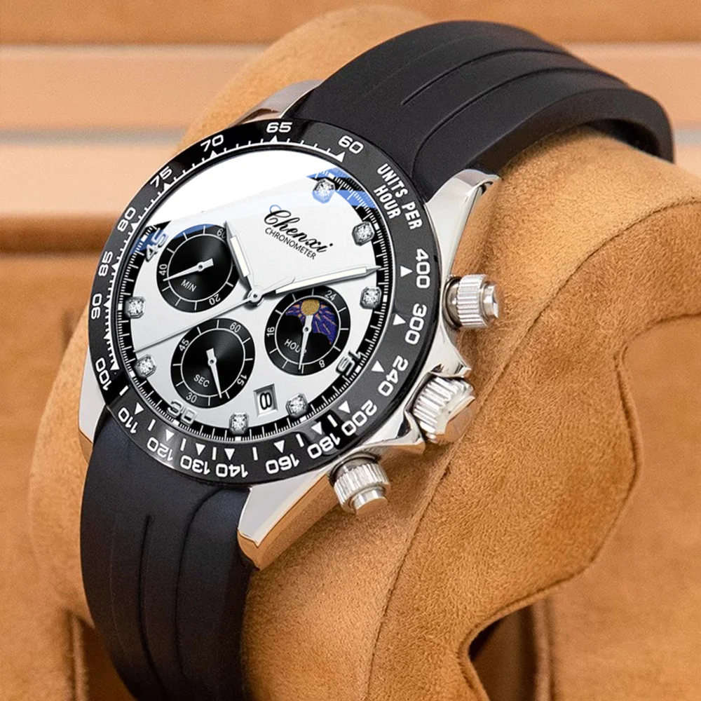 2025 повседневные роскошные мужские часы, водонепроницаемые спортивные кварцевые часы, силиконовый ремешок, хронограф, светящиеся мужские наручные часы с фазой Луны
2025 повседневные роскошные мужские часы, водонепроницаемые спортивные кварцевые часы, силиконовый ремешок, хронограф, светящиеся мужские наручные часы с фазой Луны