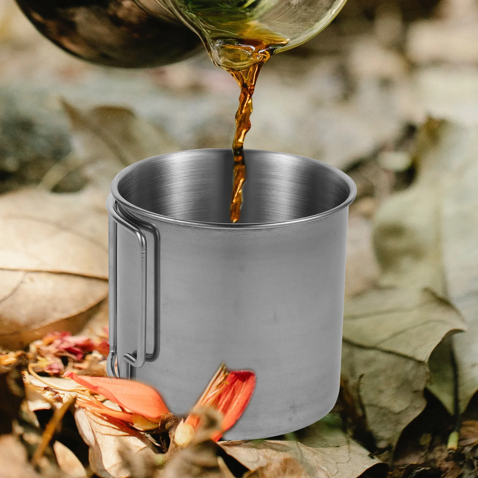 Outdoor Camping Stainless Steel Water Cup Foldable Handle Portable Metal Drinking Coffee Tea Mug Camping Cups Metal
Outdoor Camping Stainless Steel Water Cup Foldable Handle Portable Metal Drinking Coffee Tea Mug Camping Cups Metal