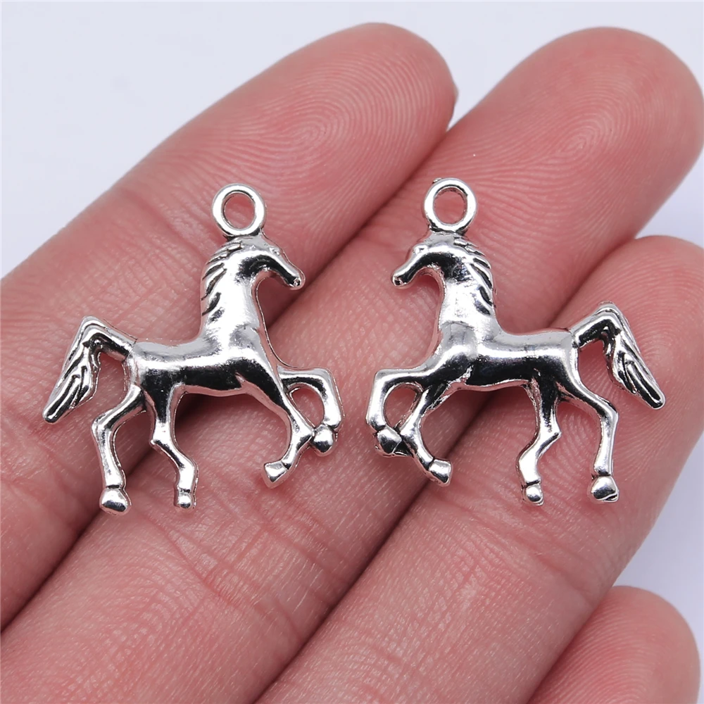 Wholesale 100pcs/bag 24x22mm Antique Silver Color Pendant Horse Jewelry Making Pendants Horse Charm Horse
Wholesale 100pcs/bag 24x22mm Antique Silver Color Pendant Horse Jewelry Making Pendants Horse Charm Horse
