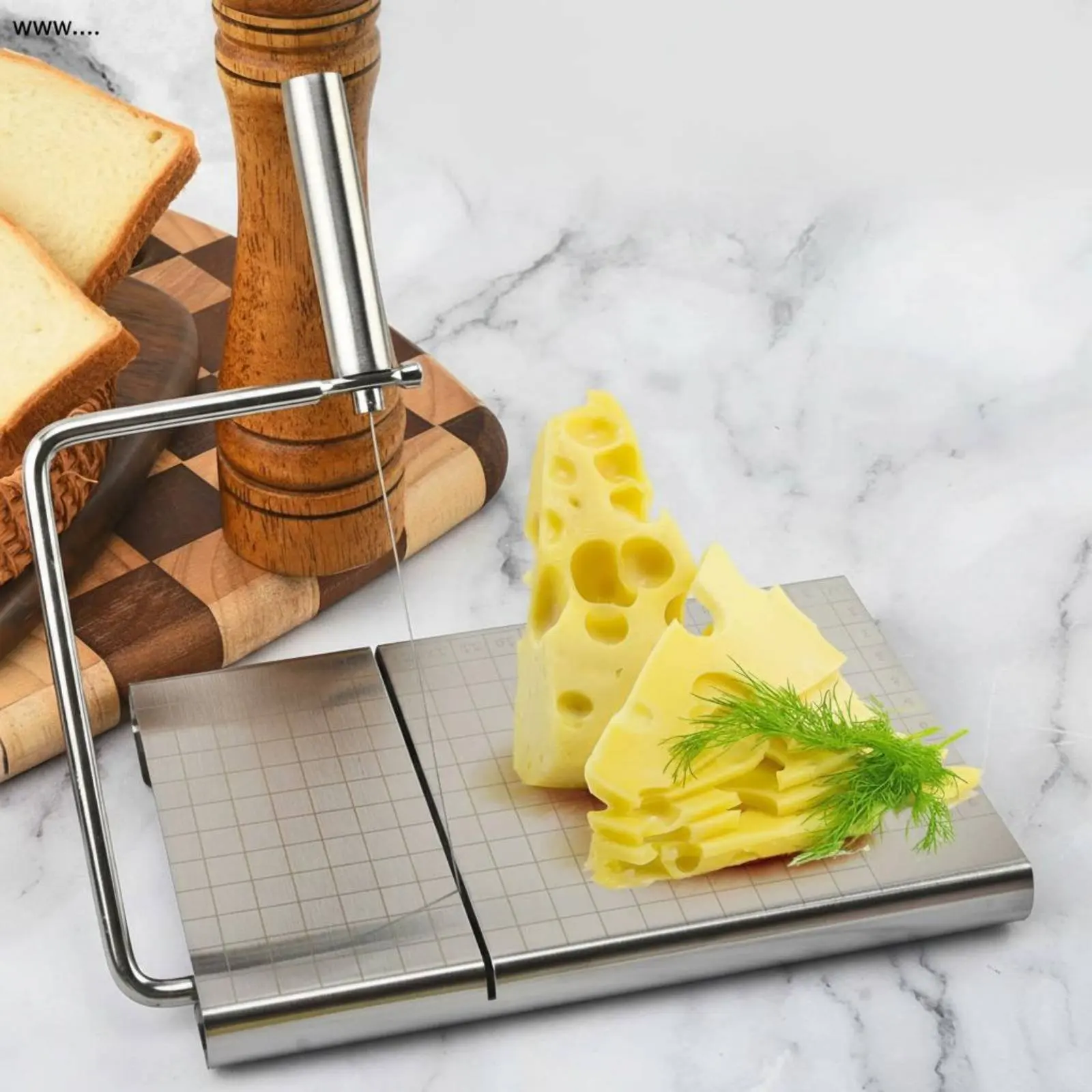 Cheese Cutter with Scale Easy to Clean Wire Cheese Cutter Food Prep Tool Sharp Cutting Line Rust Resistant for Home Kitchen
Cheese Cutter with Scale Easy to Clean Wire Cheese Cutter Food Prep Tool Sharp Cutting Line Rust Resistant for Home Kitchen