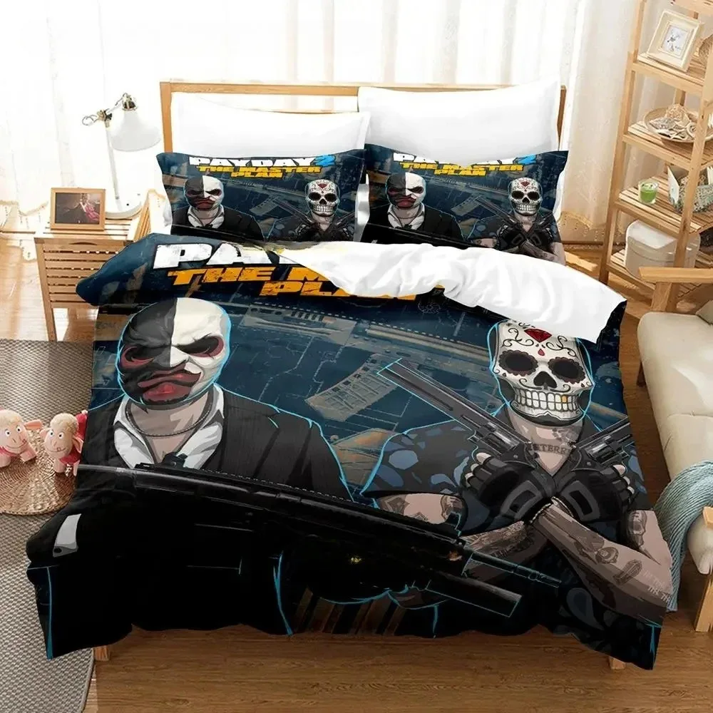 Game Payday Bedding Set Single Twin Full Queen King Size Bed Set Adult Boys Bedroom Duvet cover Sets Hip Hop Clown Anime Bed
Game Payday Bedding Set Single Twin Full Queen King Size Bed Set Adult Boys Bedroom Duvet cover Sets Hip Hop Clown Anime Bed