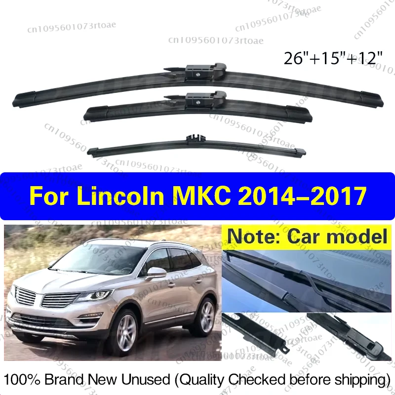 For Lincoln MKC 2014 2015 2016 2017 Wiper Front Rear Wiper Blades Windshield Windscreen Rain Brush Car Accessories 26"+15"+12"
For Lincoln MKC 2014 2015 2016 2017 Wiper Front Rear Wiper Blades Windshield Windscreen Rain Brush Car Accessories 26"+15"+12"