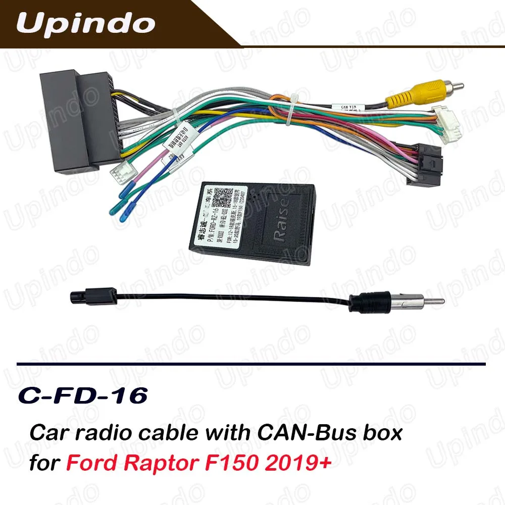 For Ford Raptor F150 2019 Android Radio Cable CANBus Adapter Decoder Car Stereo Wiring Harness Power Connector