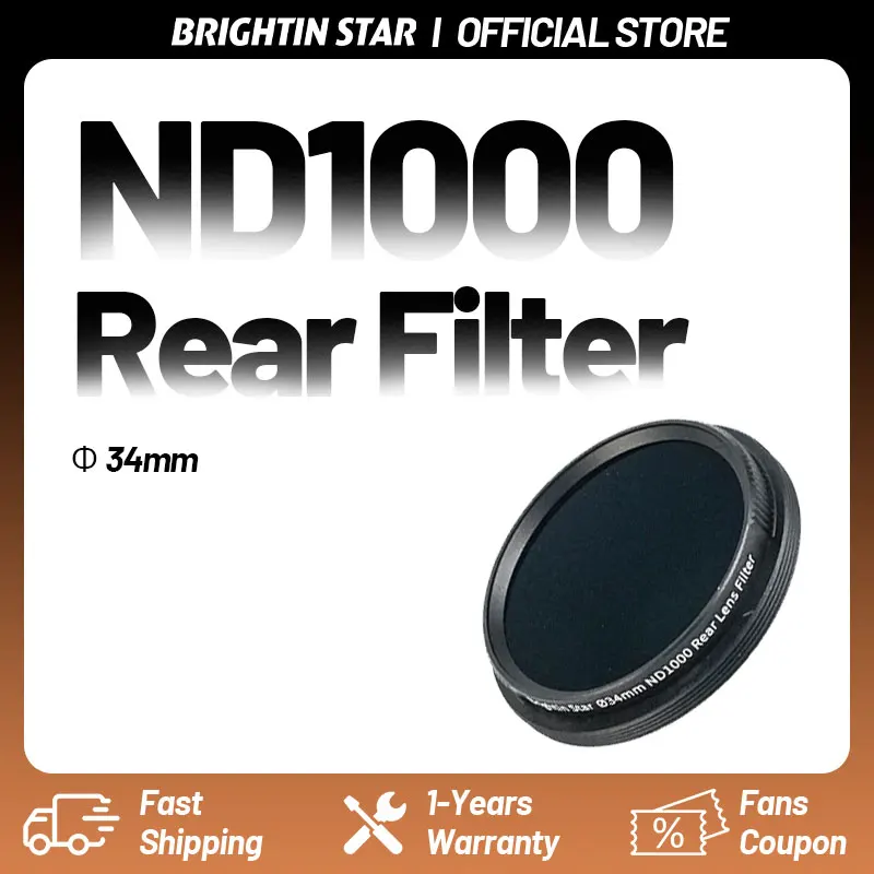 Фильтр Brightin Star ND1000 для объективов с резьбой, нейтральный светофильтр для снижения освещенности, для объективов 9 мм F5.6, 12 мм F2.8, 34 мм
Фильтр Brightin Star ND1000 для объективов с резьбой, нейтральный светофильтр для снижения освещенности, для объективов 9 мм F5.6, 12 мм F2.8, 34 мм