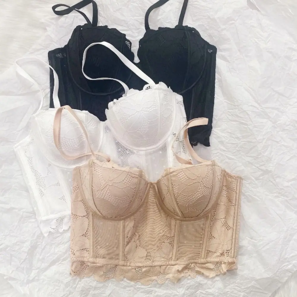 Spicy Girl Style Mesh Dot Lace Flower Camisole Transparent Ruffle Lace Corset Sweet Sleeveless Slim Crop Tops Travel
Spicy Girl Style Mesh Dot Lace Flower Camisole Transparent Ruffle Lace Corset Sweet Sleeveless Slim Crop Tops Travel