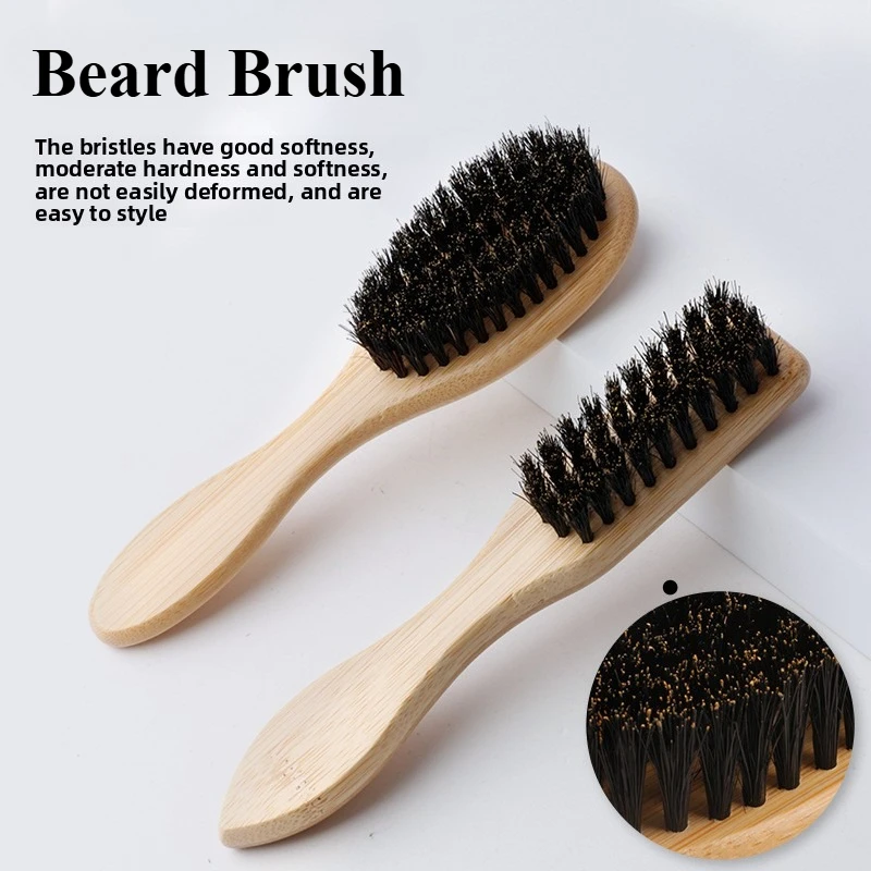 Men's Beard Brush Wood Handle Boar Bristle Beard Brush Shaving Tool Hair Brush Comb Scissors for Facial Cleaning Styling Tools
Men's Beard Brush Wood Handle Boar Bristle Beard Brush Shaving Tool Hair Brush Comb Scissors for Facial Cleaning Styling Tools