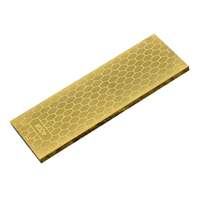 Household gold titanium plated diamond whetstone 400/1000 thickness double-sided DMD emery sharpener grindstone
Household gold titanium plated diamond whetstone 400/1000 thickness double-sided DMD emery sharpener grindstone