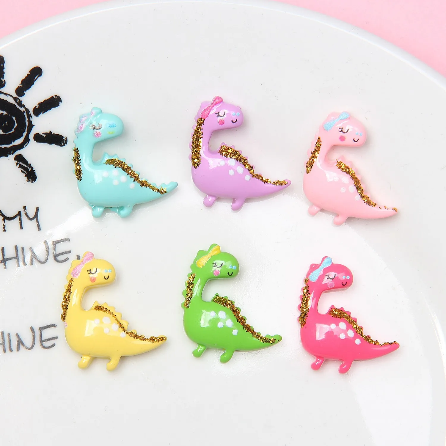 100pcs Kawaii Cartoon Dinosaur Resin Flat Back Crafts Scrapbook Hair Bow Making DIY Accessories
100pcs Kawaii Cartoon Dinosaur Resin Flat Back Crafts Scrapbook Hair Bow Making DIY Accessories