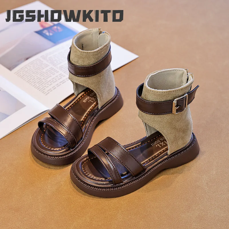 JGSHOWKITO Retro Kids Hollow-out Sandals Summer High-top Girl Patchwork Gladiator Sandals School Open-toe Children Roman Sandals
JGSHOWKITO Retro Kids Hollow-out Sandals Summer High-top Girl Patchwork Gladiator Sandals School Open-toe Children Roman Sandals