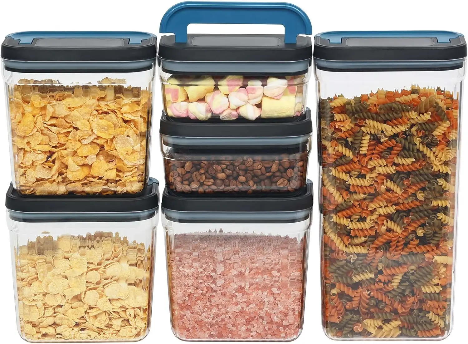Flip-Lock Airtight Food Storage Containers 6-PC,Leakproof Ring Seal Top,Anti-Slip Pantry Canister
Flip-Lock Airtight Food Storage Containers 6-PC,Leakproof Ring Seal Top,Anti-Slip Pantry Canister